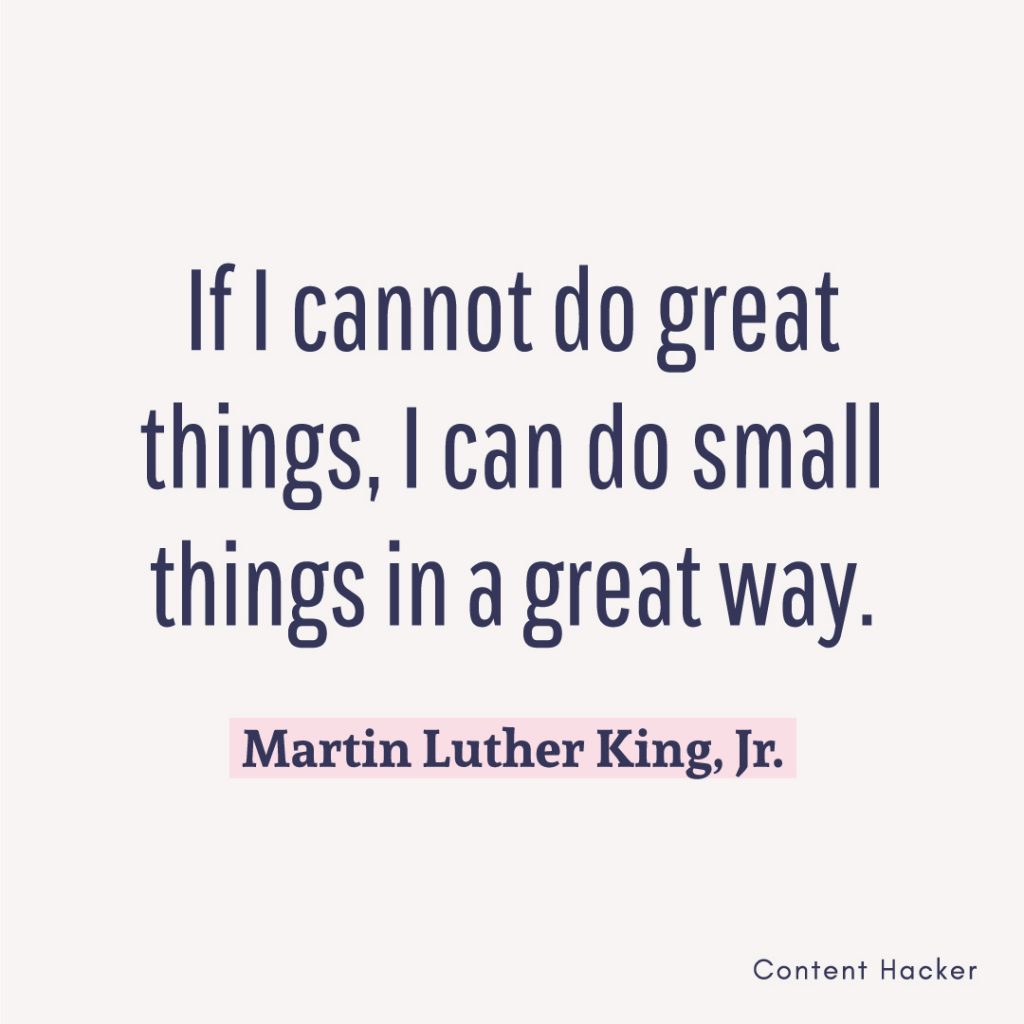 hustle quote martin luther king