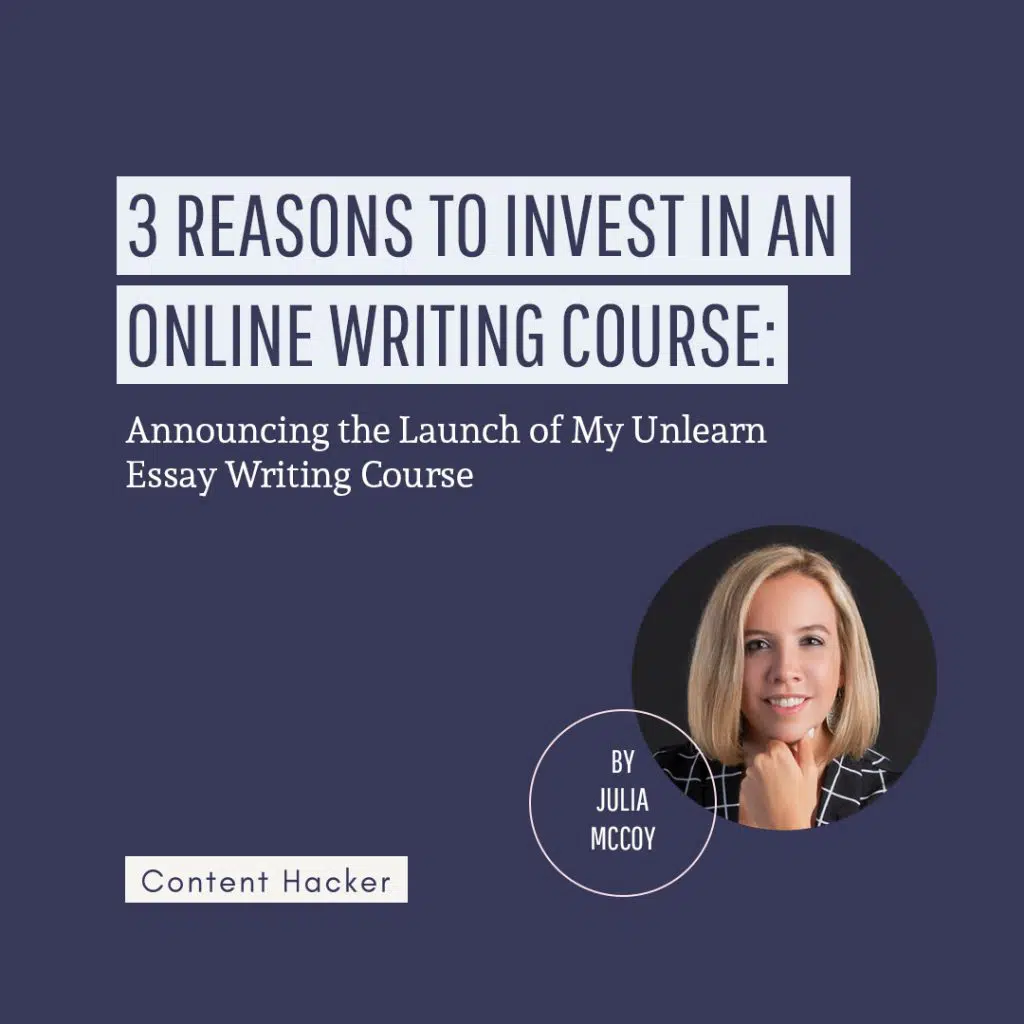 Invest in an online writing course