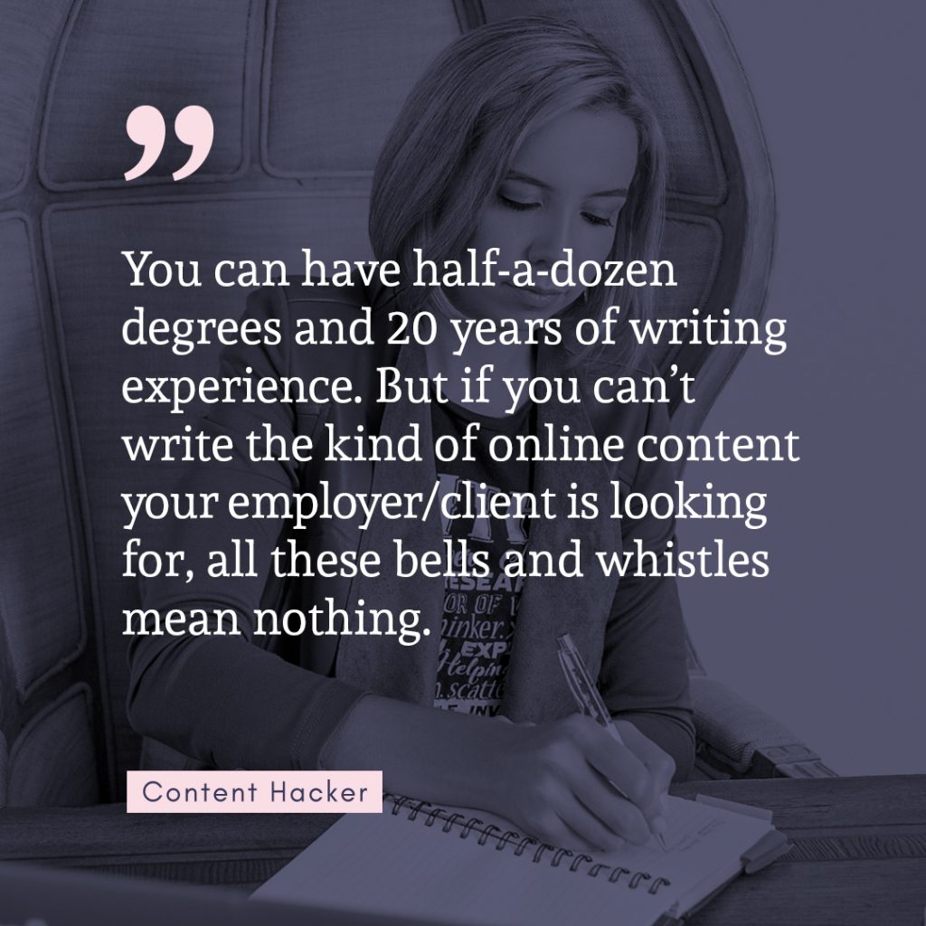 how to write content writing samples quote
