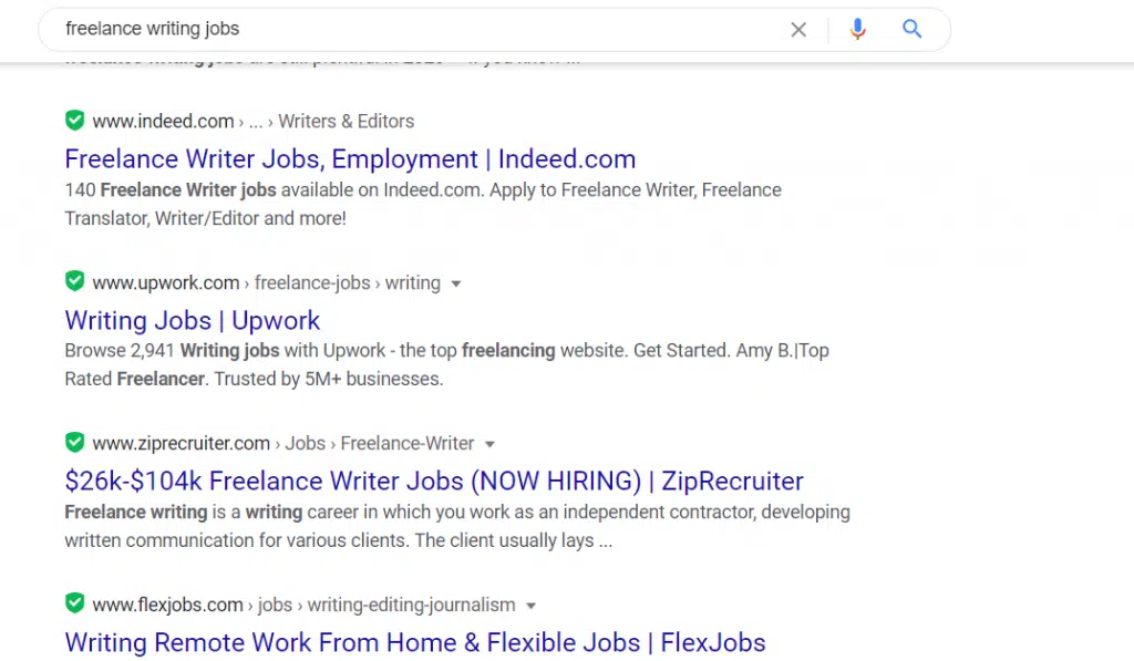 google freelance writing jobs