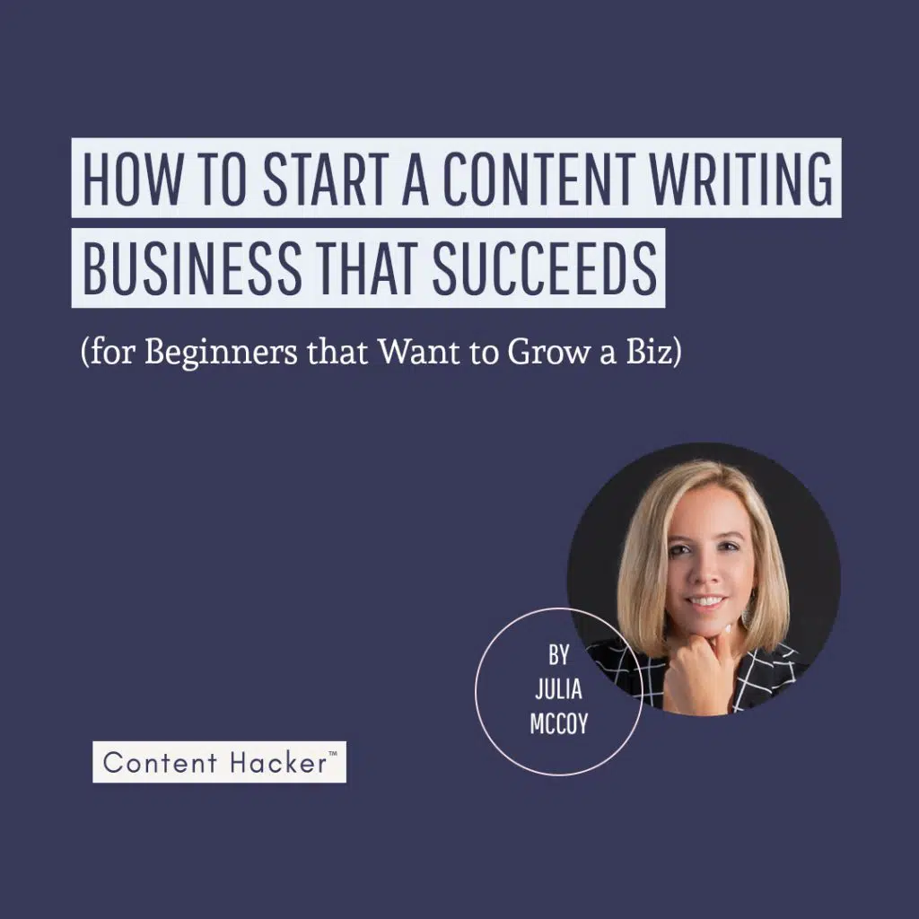 start a content writing business