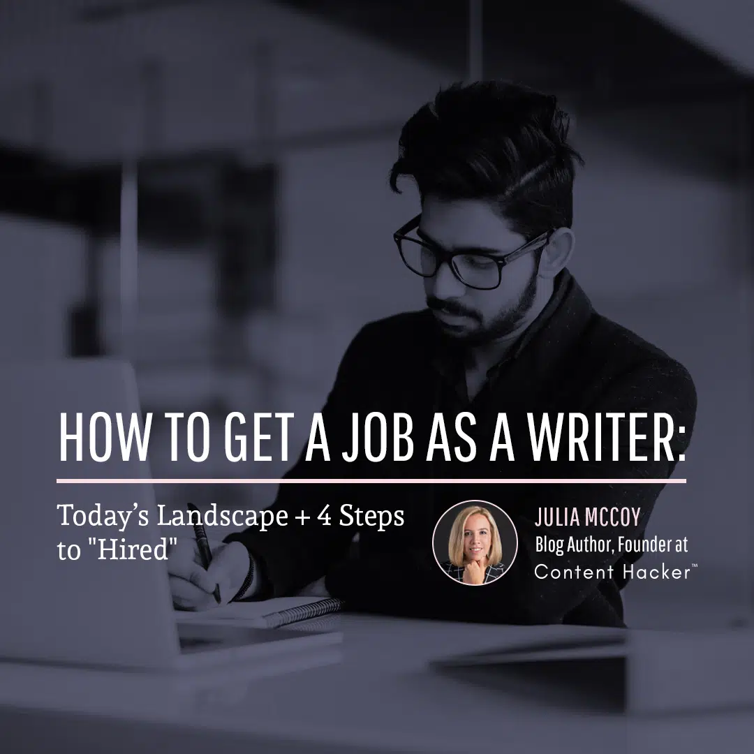 how to get a job as a writer