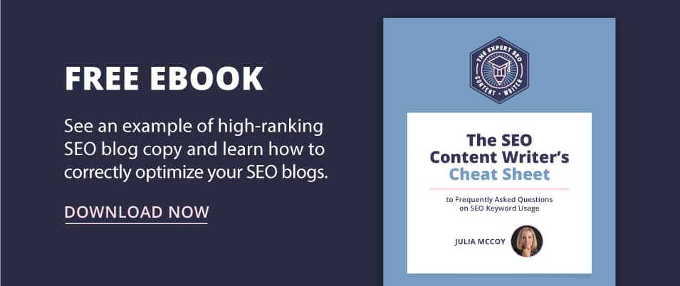 the seo content writer's cheat sheet
