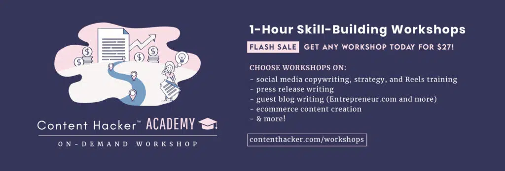 content marketing workshops