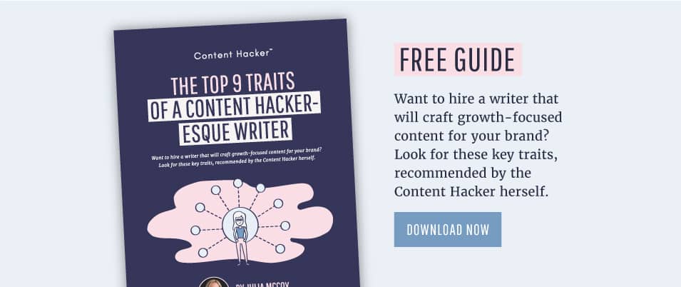 free guide to hiring a content writer