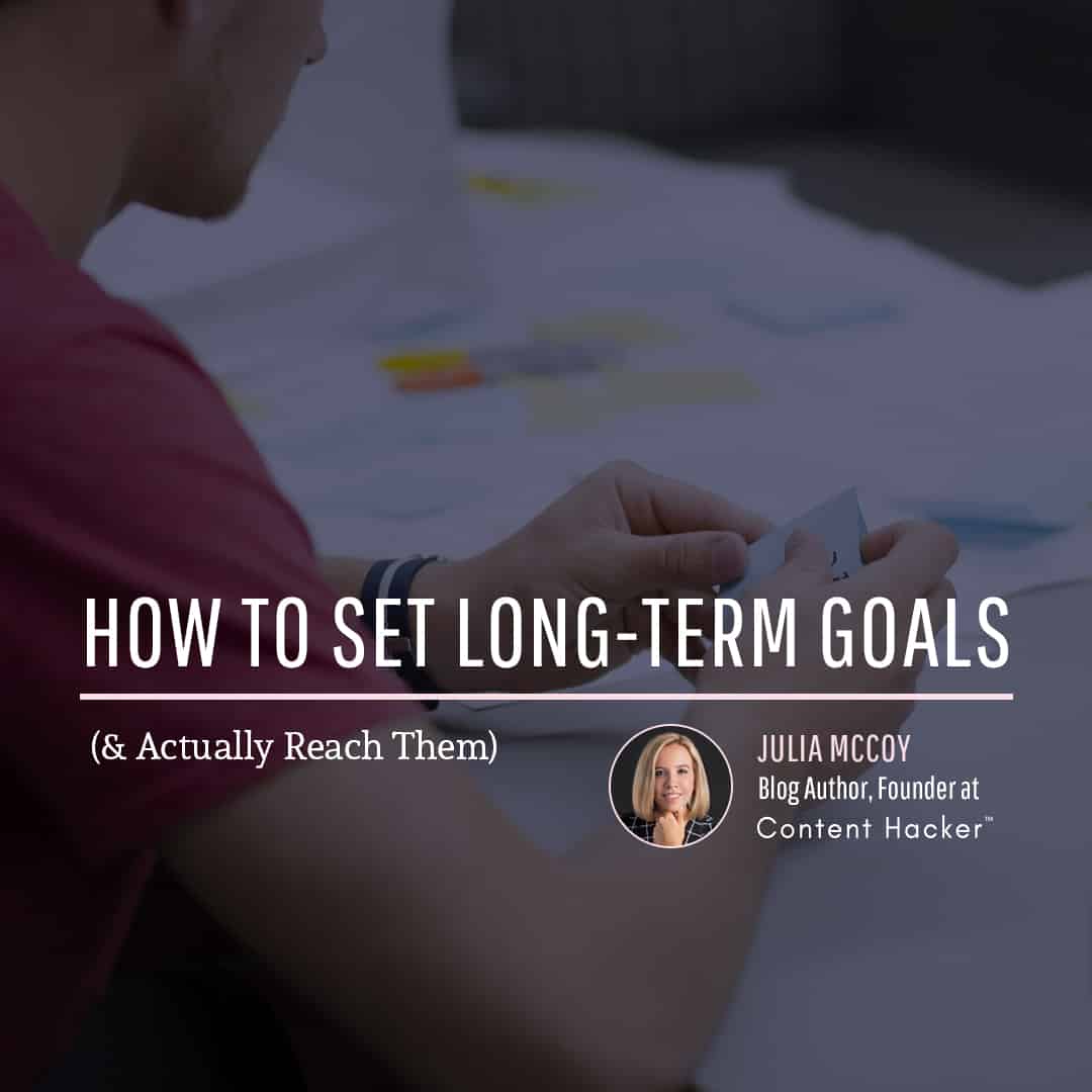 how to set long-term goals