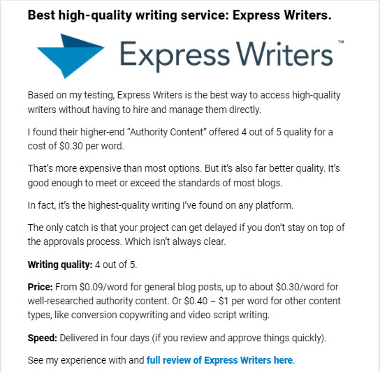 best high-quality writing service