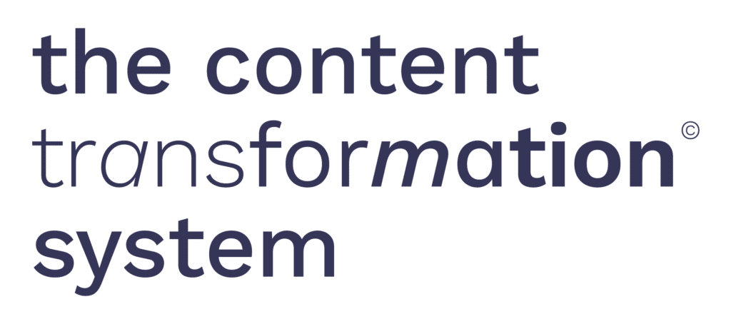 content transformation system logo