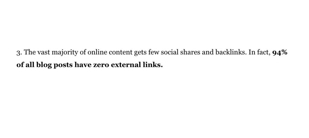 94% of all blogs don't earn links